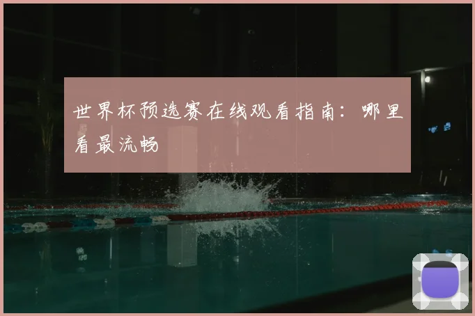 世界杯预选赛在线观看指南：哪里看最流畅