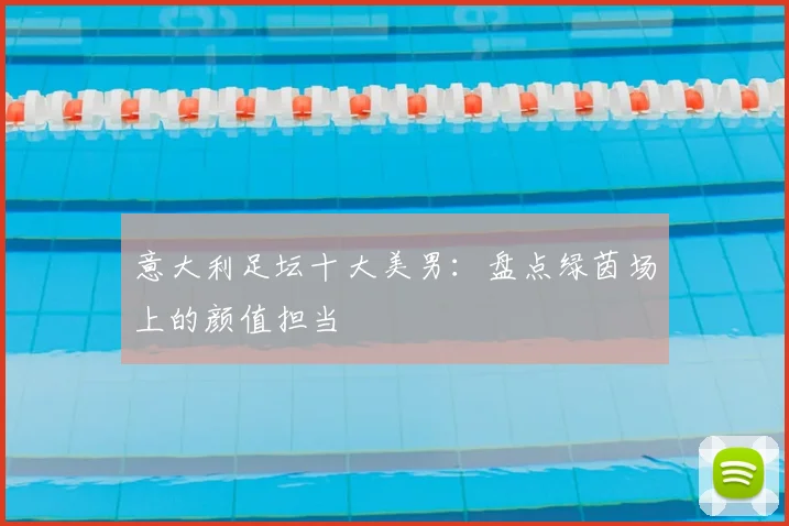 意大利足坛十大美男：盘点绿茵场上的颜值担当